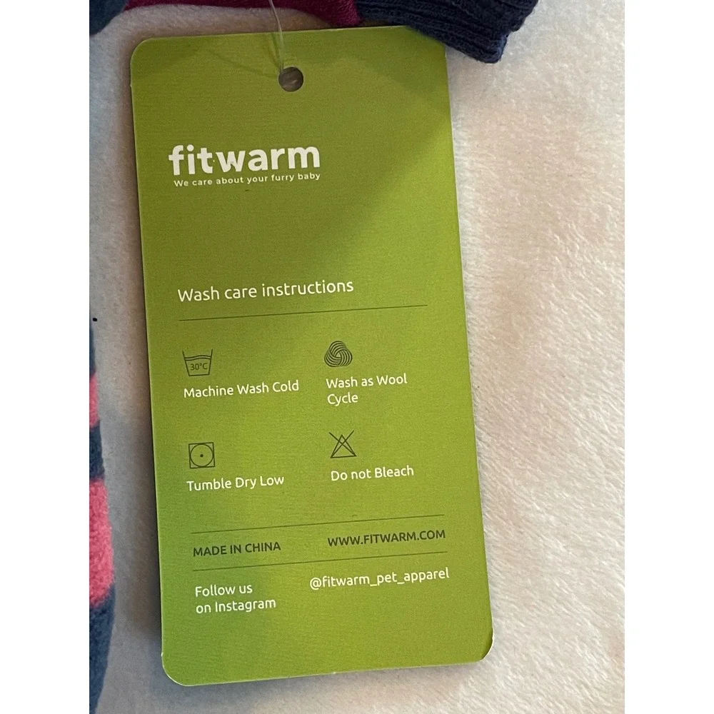Fitwarm Pet Hoodie Polka Dot Fleece Dog Sweater Burgundy‎ Navy Blue Small